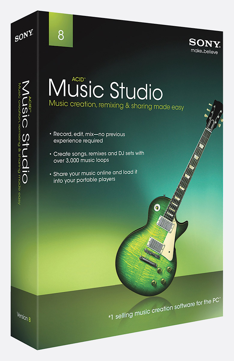 SONY ACID MUSIC STUDIO  SOFTWARE Multitracking, editing, midi, looping,  light version for PC