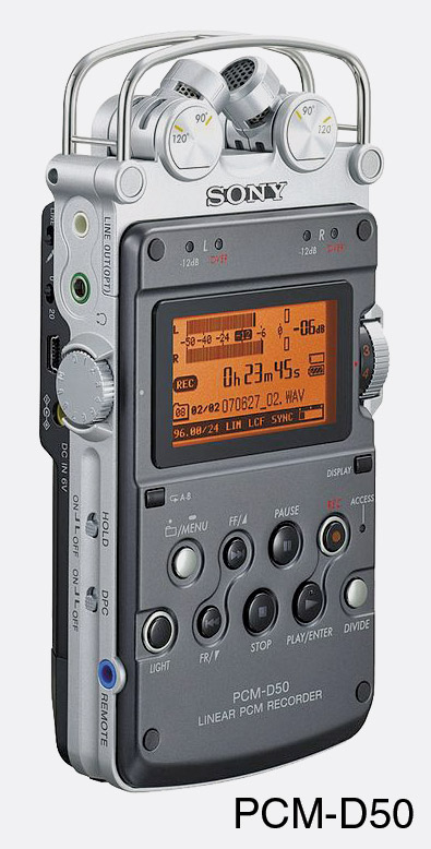 SONY PCM-D50 PORTABLE RECORDER For Memory Stick Pro-HG Duo, 4GB