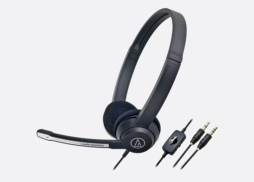 pc headset with two jacks
