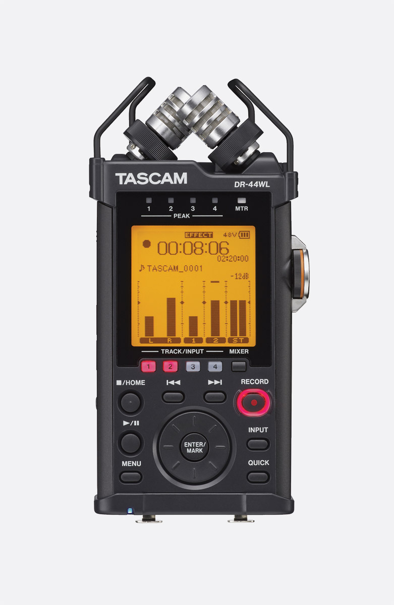 TASCAM DR-40X 4-Channel / 4-Track Portable Audio Recorder and USB Interface  with Adjustable Mic