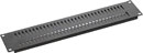 CANFORD RACKVENT Rack ventilation panel 2U, steel, slotted vertical, black painted