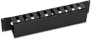 CANFORD CABLE MANAGEMENT PANEL Horizontal, 10 channel, with cover plate, 2U, black