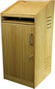 CANFORD ES4186018/O AV PRESENTERS LECTERN 18U, 600mm deep, Oak