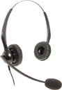 CONTACTA RJ11 2 HEADSET Dual ear, electret microphone, RJ11 connector