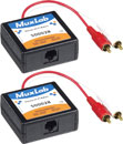 MUXLAB 500028-2PK STEREO HI-FI BALUN Dual male RCA, RJ45, pack of 2