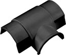 D-LINE AT3015B 1/2-ROUND SMOOTH-FIT BOX ADAPTOR TEE, For 30 x 15mm trunking, black