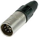 NEUTRIK NC5MX XLR Male cable connector, nickel shell, silver contacts