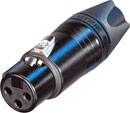 NEUTRIK NC3FXX-14-B-D XLR Female cable, large chuck