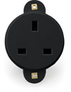 CANFORD CIRCULAR REVERSE MOUNT 13A SOCKET Black