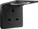 CANFORD CONNECT CN001UK UK Panel socket, black, 13A, 250v, IP54