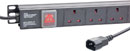 CANFORD PDU Economy, vertical, 8-way UK, IEC14 plug