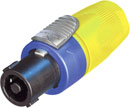 NEUTRIK NL4FX-4 SPEAKON Cable connector, yellow gland