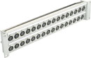 CANFORD XLR TERMINATION PANEL 2U Angled 2x16 Neutrik XLRF, grey