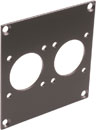 CANFORD UNIVERSAL MODULAR CONNECTION PLATE 2x MIL26, dark grey