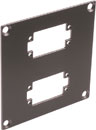 CANFORD UNIVERSAL MODULAR CONNECTION PLATE 2x EDAC20, dark grey