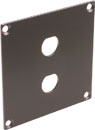 CANFORD UNIVERSAL MODULAR CONNECTION PLATE 2x BNC, dark grey