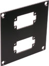 CANFORD UNIVERSAL MODULAR CONNECTION PLATE 2x EDAC20, black