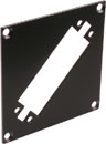 CANFORD UNIVERSAL MODULAR CONNECTION PLATE 1x EDAC56, black