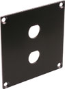 CANFORD UNIVERSAL MODULAR CONNECTION PLATE 2x BNC, black