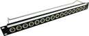 CANFORD CONNECT XLR TERMINATION PANEL 1U 1x16 Canford XLRM, black