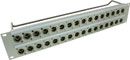 CANFORD CONNECT XLR TERMINATION PANEL 2U 2x16 Canford XLRM, grey