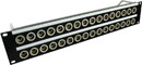 CANFORD CONNECT XLR TERMINATION PANEL 2U 2x16 Canford XLRM, black