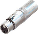 ADAPTER 3FX-5MX 3-pin XLR female - 5-pin XLR male for DMX applications