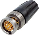 NEUTRIK NBNC75BJP9X BNC 12G UHD Male cable, rear twist, Belden 1505F