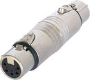 ADAPTER 5FX-5FX 5-pin XLR female - 5-pin XLR female