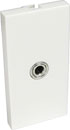 CANFORD AV MODULE Economy, 3.5mm three-pole socket, pigtail type, half module, white