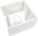 CANFORD AV PLASTIC SURFACE BOX Economy, 1-gang, 45mm deep, white