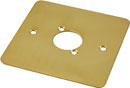 CANFORD F1PB CONNECTOR PLATE 1-gang, 1 mounting hole, polished brass