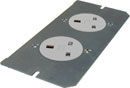 CANFORD FLOOR BOX Mains socket plate (with sockets)