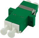 SENKO FIBRE OPTIC LC APC SM DUPLEX FEEDTHROUGH COUPLER Green