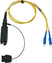 CANFORD FIBRECO HMA Junior cable connector, 2-channel, SM, with SC fibre terminated tails,500mm