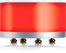 YELLOWTEC litt 50/22 RED LED COLOUR SEGMENT 51mm diameter, 22mm height, silver/red