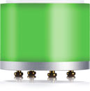 YELLOWTEC litt 50/35 GREEN LED COLOUR SEGMENT 51mm diameter, 35mm height, silver/green