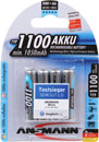 ANSMANN 1100mAh BATTERY, AAA size, NiMH (Pack of 4)