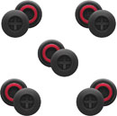 SENNHEISER 507494 SILICONE EAR ADAPTER S For IE PRO earphones, black/red, small (pack of 10)