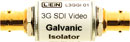 LEN L3GGI01 VIDEO ISOLATOR Galvanic video and ground path isolator, inline housing, 3G HD SDI