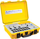 AUDIOPRESSBOX APB-320 C-D-USB PRESS SPLITTER Portable, Dante, USB-C, active, battery/mains, yellow