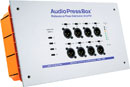 AUDIOPRESSBOX APB-112 IW-D-USB PRESS SPLITTER Active, in-wall, Dante in, USB-C out, 12x mic/line