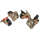 LANDE HEAVY DUTY CASTORS, for ES362, ES462 rack (set of 2 braked, 2 unbraked)