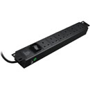 CANFORD ES7880566-T PDU, horizontal, 6-way, UK