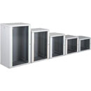 LANDE PROLINE PR16U6060-LG WALL RACK CABINET 16U, 600d, with glass door, grey