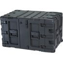 SKB 3RR-9U24-25B REMOVABLE SHOCK RACK CASE 9U, 24-inch depth, removable shockmount, wheels, black