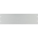 CANFORD RACK PANEL BLANK, FULL WIDTH 3U Flat aluminium, silver anodised