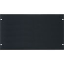 CANFORD RACK PANEL BLANK, FULL WIDTH 6U Flat aluminium, black anodised