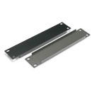 CANFORD RACK PANEL BLANK, HALF WIDTH 2U Extruded aluminium, black painted