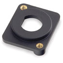 CANFORD BNC ADAPTER PLATE D-series, tapped mounting holes, black